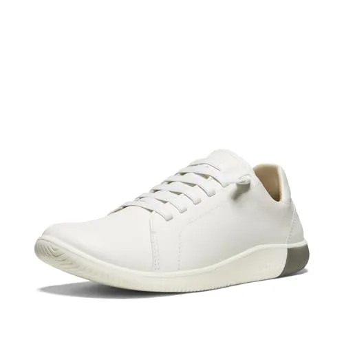 KEEN 1028352 Star White Gr. 44 - Robuste Wanderschuhe - Wanderschuhe mit hochwertigem Lederobermaterial für Langlebigkeit und einer bequemen, ledergefütterten Innensohle für optimalen Komfort und Unterstützung.