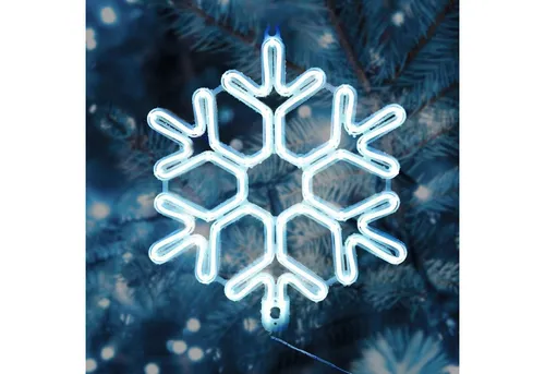 Salcar LED Dekolicht Schneeflocke 40cm in weiß von Salcar