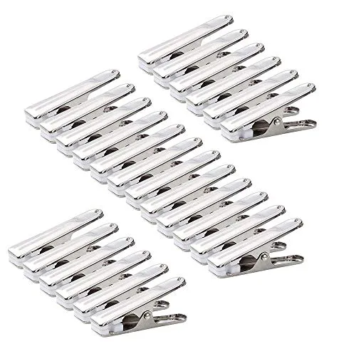 STARVAST 80 Stück Wäscheklammern Edelstahl 2.7 Zoll, langlebig, Winddicht Wäscheklammern aus Edelstahl Metall für Handtücher, Socken, Unterwäsche, Kleidung