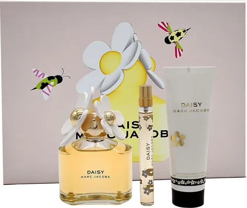 MARC JACOBS Duft-Set DAISY 100ML + Body Lotion 75ML - Duft-Set für Frauen mit floralen Noten, ideal für den täglichen Gebrauch und sorgt für ein langanhaltendes Frischegefühl.