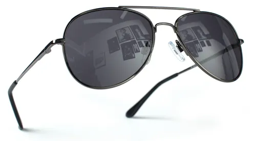 Kinder Pilotenbrille Schwarz Schwarz