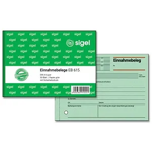 SIGEL Einnahmebeleg Formularbuch EB615, 1 St.