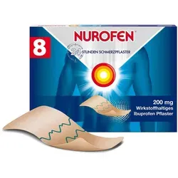 NUROFEN 24-Stunden Schmerzpflaster 200 mg – 8 Stück - Praktische Schmerzpflaster für gezielte Linderung von Beschwerden, einfach anzuwenden und ideal für den täglichen Einsatz.