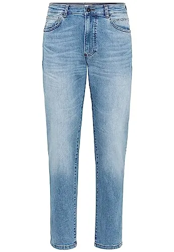 camel active Herren Regular Fit 5-Pocket Jeans Hellblau, menswear-46/32