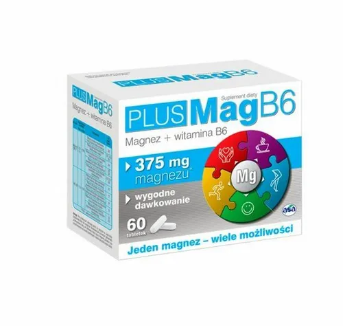 PLUSMAG B6 60 Tabl. Magnesium VITAMIN B6 NERVENSYSTEM STRESS  Muskeln