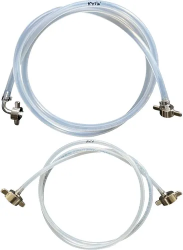 BieTal® Zapfanlage Schlauchpaket CO2 & Bier 7mm Bierleitung Biertüllen Edelstahl