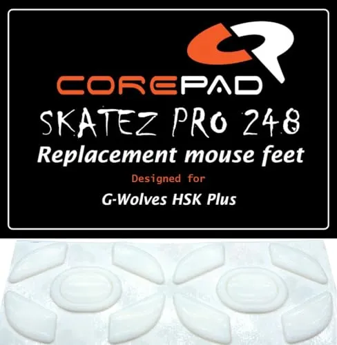 Corepad Skatez PRO 248 Ersatz Mausfüße kompatibel mit G-Wolves HSK Plus