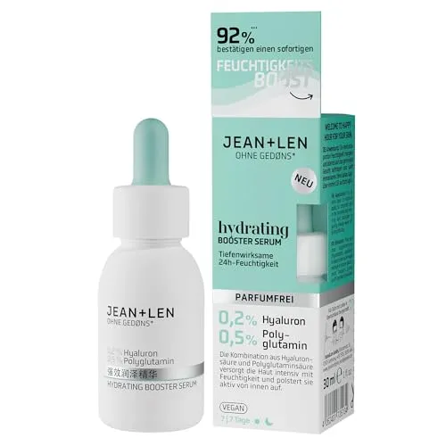 Jean & Len Hydrating Booster Serum – 30 ml, für jeden Hauttyp, parfümfrei