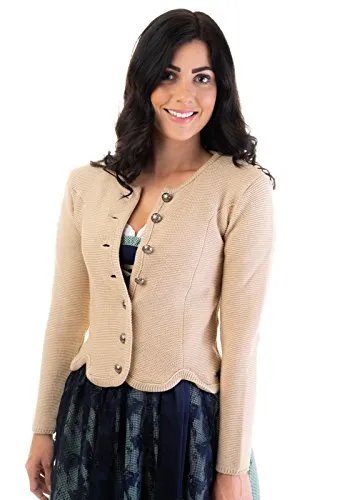 Trachtenjacke BEIGE (ORIGINAL TRACHTL) Größe 36 in beige von Trachtl.de
