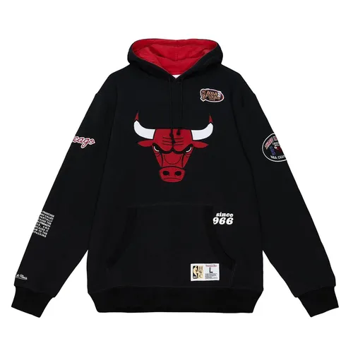 Chicago Bulls NBA Mitchell & Ness Team Origins Fleece Hoodie Schwarz-S