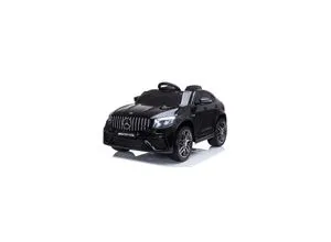 Moni Kinder Elektroauto Mercedes AMG GLC 63S - Schwarz mit Fernbedienung - Kinder-Elektrofahrzeuge, lizenziertes Design von Daimler AG, EVA-Reifen für sanfte Fahrten und Musikfunktion für zusätzlichen Spaß.