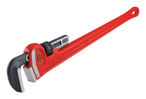Ridgid Rohrzange gerade 5 Zoll Guss - 31035 - Robuste Rohrzange aus Guss, ideal für präzises Greifen und Halten von Rohren, perfekt für Profis und Heimwerker.