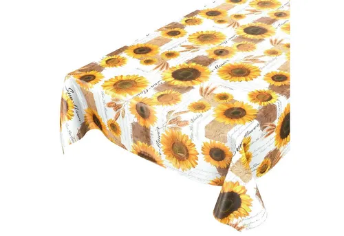 ANRO Tischdecke Wachstuchtischdecke Gartentischdecke Wachstischdecke (Einzelstück 1-tlg), Glatt 140x100cm wasserabweisend