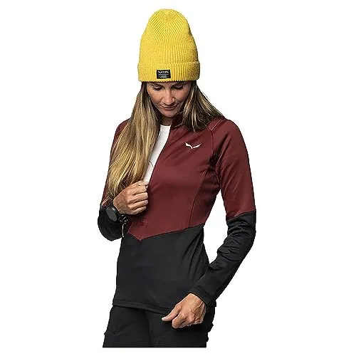 Salewa Puez Polarlite Half Zip Fleece Women, syrah/0910, M - Longsleeves Funktion, ergonomisches Design für optimalen Komfort und vielseitig einsetzbar bei verschiedenen Wetterbedingungen.