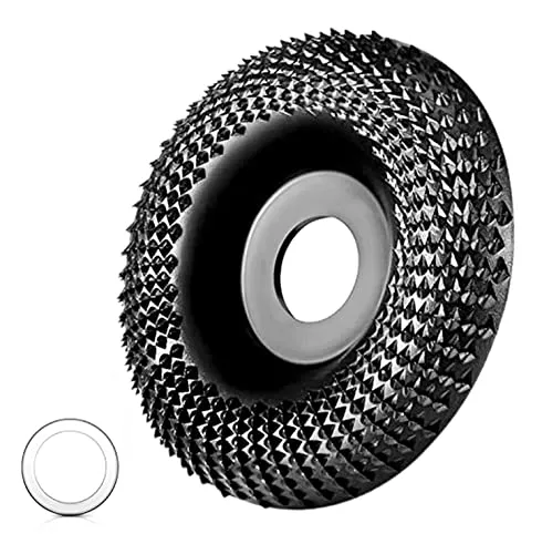 Holz Schleifscheibe 115mm für Winkelschleifer - Schleifscheiben für Winkelschleifer, ideal für schnelles Schleifen und Schnitzen von Holz mit langlebigen, scharfen Zähnen aus Manganstahl.