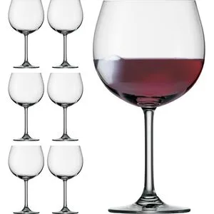 Stölzle Lausitz Burgundergläser 6er-Set – Elegante Rotweingläser für maximale Geschmacksentfaltung - Rotweingläser aus bleifreiem Kristallglas, ideal für Burgunder, spülmaschinen- und stoßfest, sorgen für ein unvergleichliches Genusserlebnis bei jedem Weinabend.