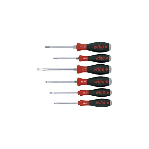 Wiha Schraubendreher Set mit Schlagkappe SoftFinish (21251) von Wiha