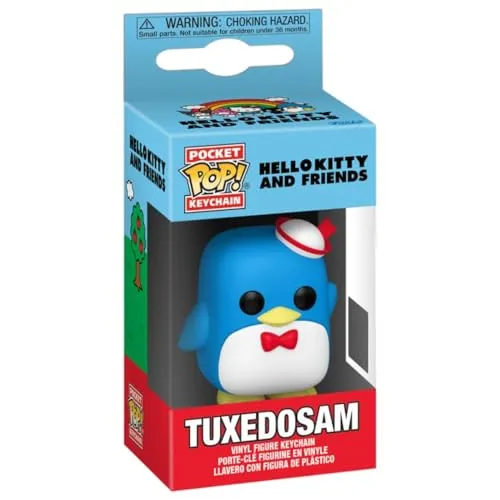 Funko Pop! Keychain: Sanrio - Tuxedosam - Hello Kitty - Neuartiger Schlüsselanhänger - Vinyl-Minifigur Zum Sammeln - Strumpffüller - Geschenkidee - Offizielle Handelswaren - Anime Fans - Minifigur