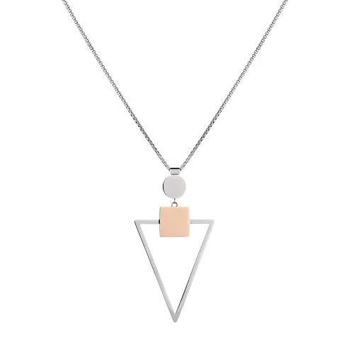 Liebeskind Halskette mit Anhänger aus Edelstahl - Ketten für Damen mit modernem 70ies Look, aus hochwertigem Edelstahl, ideal zum Kombinieren und als Geschenk für jeden Anlass.