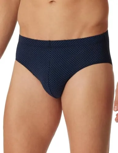 Schiesser Herren Minislip für Männer Weich und Bequem Ohne Gummibund Bio Baumwolle-Cotton Casual Unterwäsche, Dunkelblau_180502, XXL