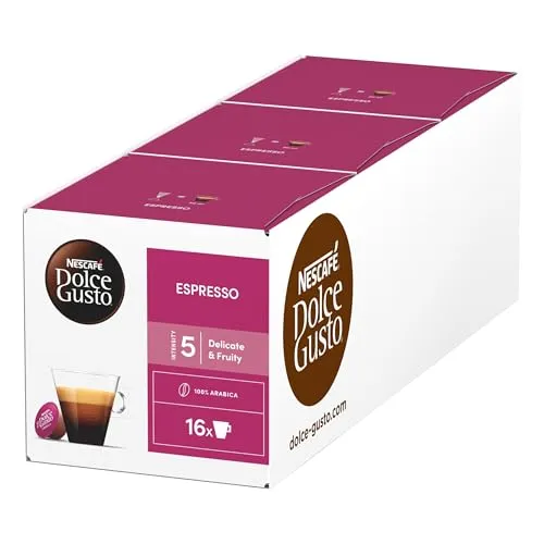 NESCAFÉ DOLCE GUSTO Espresso Kaffeekapseln 3er Pack (3 x 16 Kapseln)