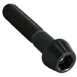 Fantic26 Schrauben-Set Titan M6 Innensechskant Schraube DIN912 konisch schwarz 35