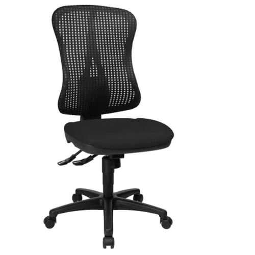 TOPSTAR Bürostuhl HJH Solution Basic schwarz - Bürostuhl mit ergonomischer Rückenlehne und stufenloser Sitzhöhenverstellung, ideal für komfortables Arbeiten im Home Office oder Büro.