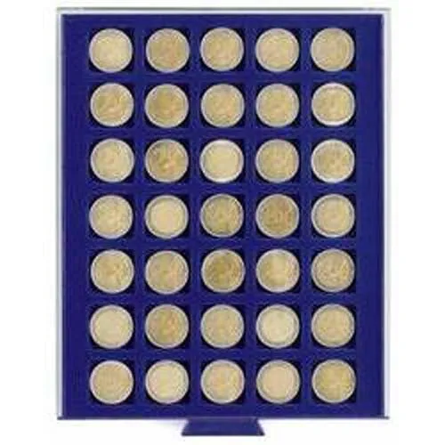 Münzbox SMART, 35 eckige Fächer 27 mm