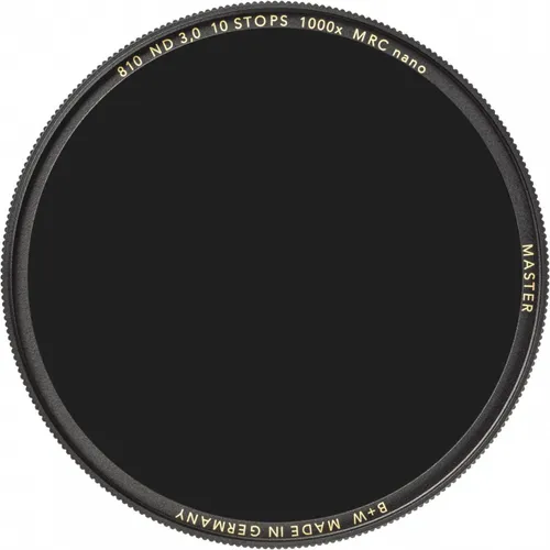 B+W Graufilter ND 3,0 MRC Nano Master 49mm - 16x vergüteter Neutraldichtefilter, ideal für Langzeitfotografie und kreative Effekte
