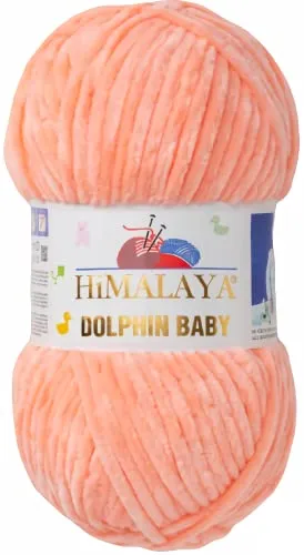 Strickfein Himalaya Dolphin Baby Wolle Garn Baumwolle Strickwolle zum Stricken häkeln (80323 Apricot)