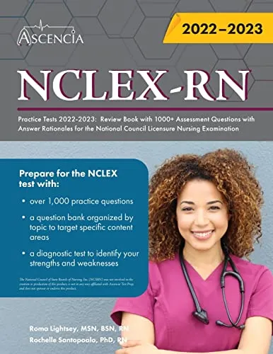 Produktbild NCLEX-RN Practice Tests 2022-2023: Review Book with 1000+ Assessment Questions with Answer Rationales for the National Council Licensure Nursing Examination