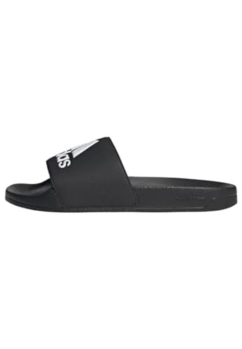 adidas Adilette Shower Sandalen - Weiß - Größe 4 - Badeschuhe mit bequemem Fußbett für ultimativen Komfort nach dem Schwimmen oder Duschen.