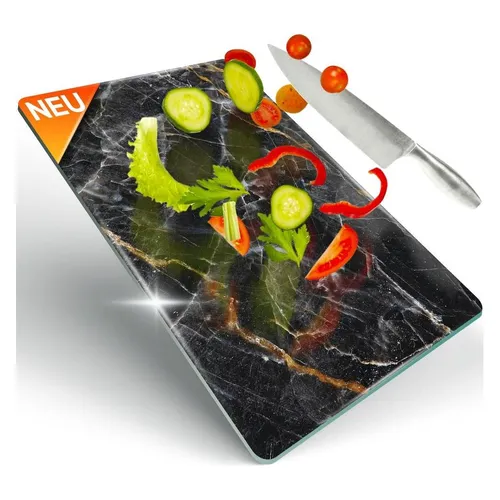 Decovetro Schneidebrett Glas |40x30cm | Glasschneidebrett | Leicht zu reinigen (G-179667)