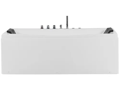 BELIANI Whirlpool Badewanne Weiß 173 x 82 cm