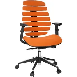 hjh OFFICE Profi Bürostuhl Ergo LINE II Stoff Orange in orange von MID.YOU
