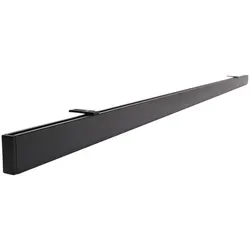Deco-Raum Gardinenstange Innenlauf eckig, 1-läufig, 220 cm in schwarz von Deco-Raum