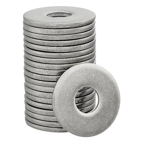 Stück Große Unterlegscheiben DIN 9021 / ISO 7093, Standard, rostfreier Edelstahl A2, V2A, Beilagscheiben (M8, 50 Stück) 50