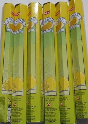 Packg. á 20 Stück RÄUCHERSTÄBCHEN Marke incense HEM Zitrone Lemon 6