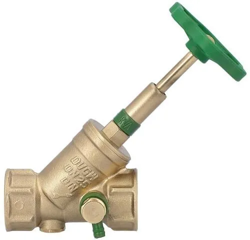 Schlösser KFR Absperrventil 3/4'' mit Entleerung - Armaturen-Griffe, hochwertiges Schrägsitzventil mit steigender Spindel und DVGW-Zulassung für sichere Anwendungen und einfache Handhabung.