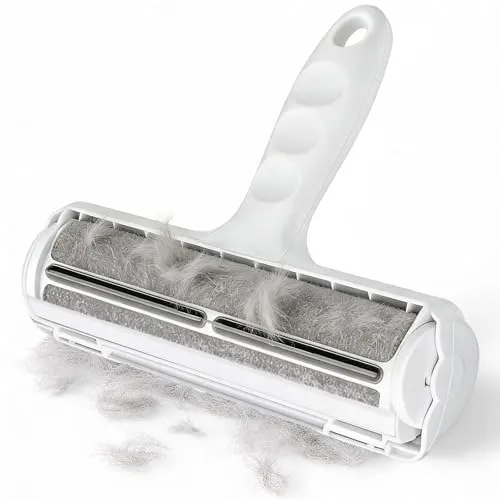 Tierhaarentferner Roller, Wiederverwendbare Katzen- & Hundehaar Bürste, Selbstreinigend, Waschbar, Sofa & Kleidung