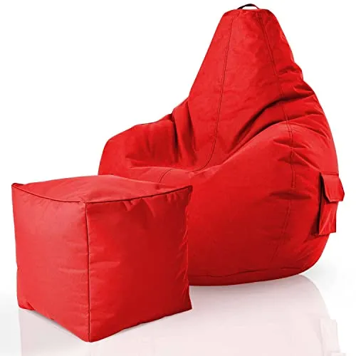 Green Bean Sitzsack + Hocker Set