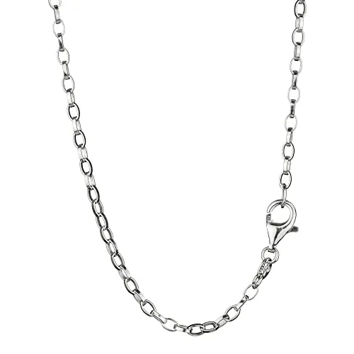 NKlaus 60cm Erbskette aus 925 Silber in silber von NKlaus