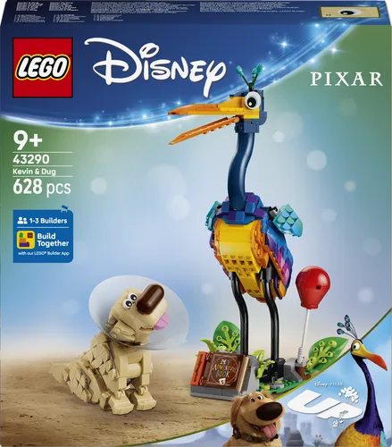 LEGO® Disney Pixar 43290 - Kevin und Dug - Vollständiges LEGO Set mit 628 Teilen für kreative Bauabenteuer! Ideal für Fans ab 9 Jahren, verpackt in einer stabilen Schachtel. Erlebe die Welt von Disney Pixar!