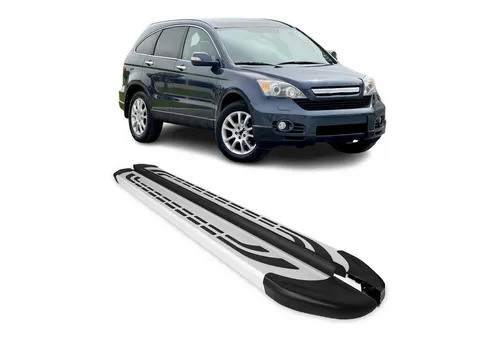 OMAC Kfz-Schmutzfänger Trittbretter für Honda CR-V 2007-2012 - Hochwertige Aluminium-Trittbretter für Honda CR-V, rutschfest und stabil. Schützen Sie die Karosserie und erleichtern Sie den Einstieg für Kinder und ältere Personen. Robustes Design für alle Wetterbedingungen.
