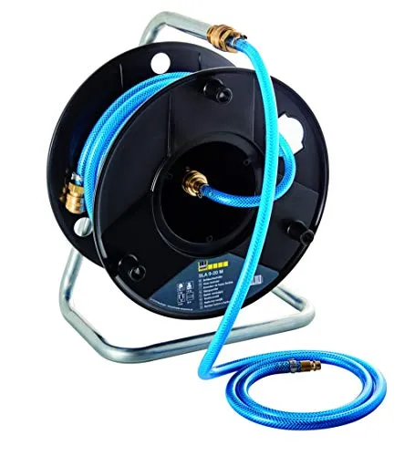 Schneider Druckluft GmbH DGKD312532 Schneider airsystems Druckluft Schlauchtrommel SLA 9-20 M, Länge: 20 m, mit Axial-Anschluss, PVC Schlauch