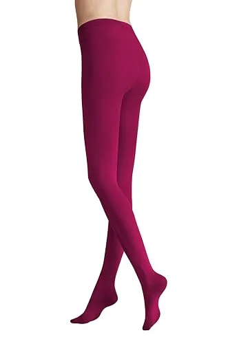 Hudson Damen Strumpfhosen Micro 50 semi-blickdicht 50 DEN Berry pink 0957 42-44