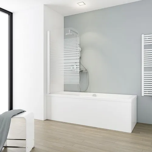 Schulte Badewannenaufsatz EP1650 1-tlg. 80 x 140 cm - Duschabtrennungen & -kabinen, platzsparend und elegant, ideal für ein komfortables Duscherlebnis in der Badewanne.