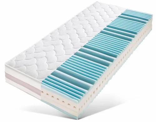 Gelschaummatratze Dynamic Gel CS, 26 cm hoch - Matratze mit optimaler Körperunterstützung, 7 Liegezonen und idealer Luftzirkulation, perfekt für Allergiker und verstellbare Lattenroste geeignet.