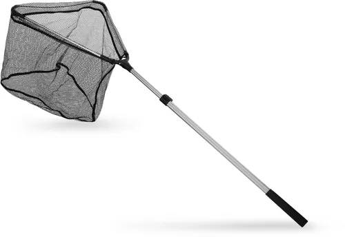 Aluminium Teleskop Unterfangkescher zum Angeln, gummiert, ausziehbar, klappbar