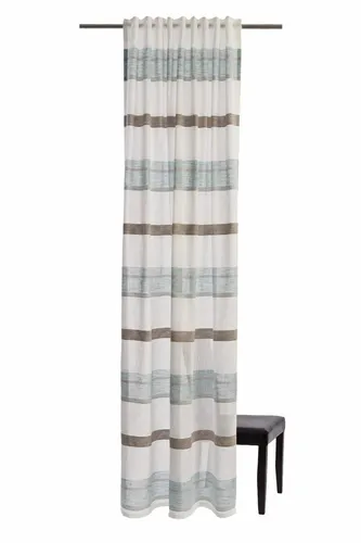 HOMING halbtransparenter Vorhang in Petrol, 245 x 140 cm in petrol von Homing